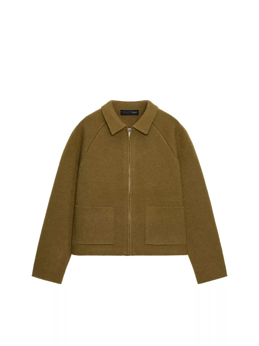 Zara Knit Jacket with Zipper NWT